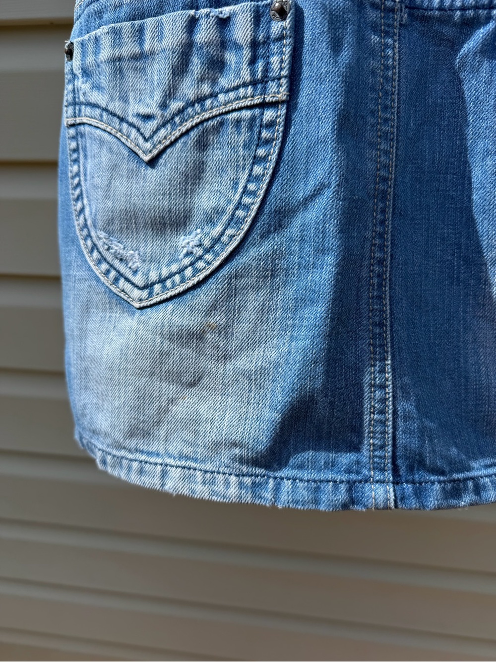 CCIOL Denim Sleeveless Mini Dress Women’s M Blue Button Front 100% Cotton - Picture 4 of 10